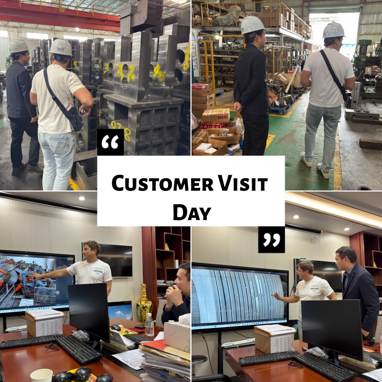 金属コイルスリッター工場のポーランドの顧客