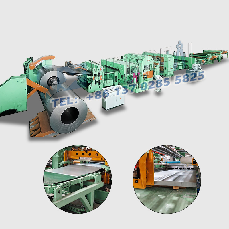 ミディアムゲージの長さにカットする機械