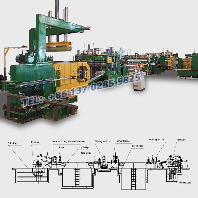 ステンレス鋼コイルスリッター機